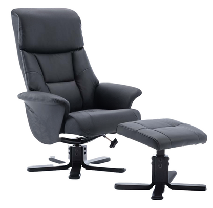Calais PVC Relax Chair with Ottoman