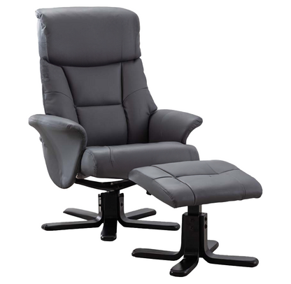 Calais PVC Relax Chair with Ottoman