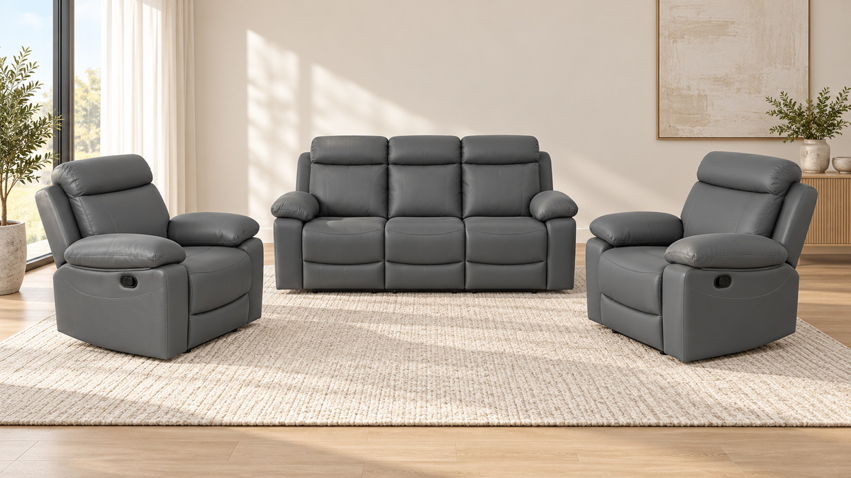 Catalina 3 Piece Recliner Lounge Suite — 3RR+R+R