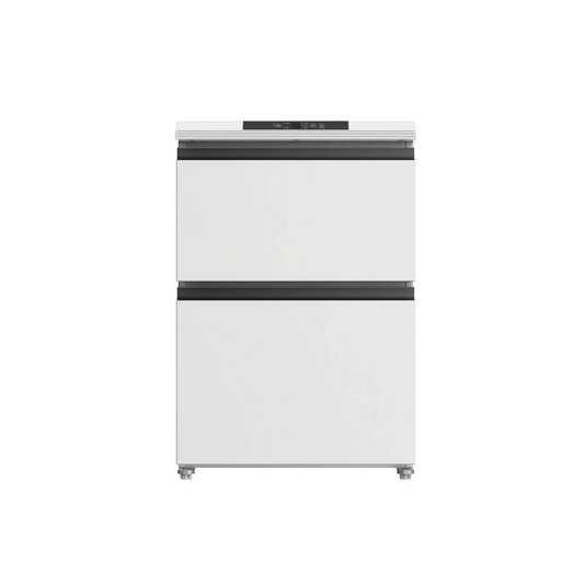 CHiQ 145L 2-Drawer Hybrid Upright Freezer CSH145NW White