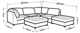 Sanctuary Modular Lounge – 6 Piece Suite
