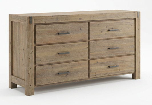 Sterling 6 Drawer Dresser Base