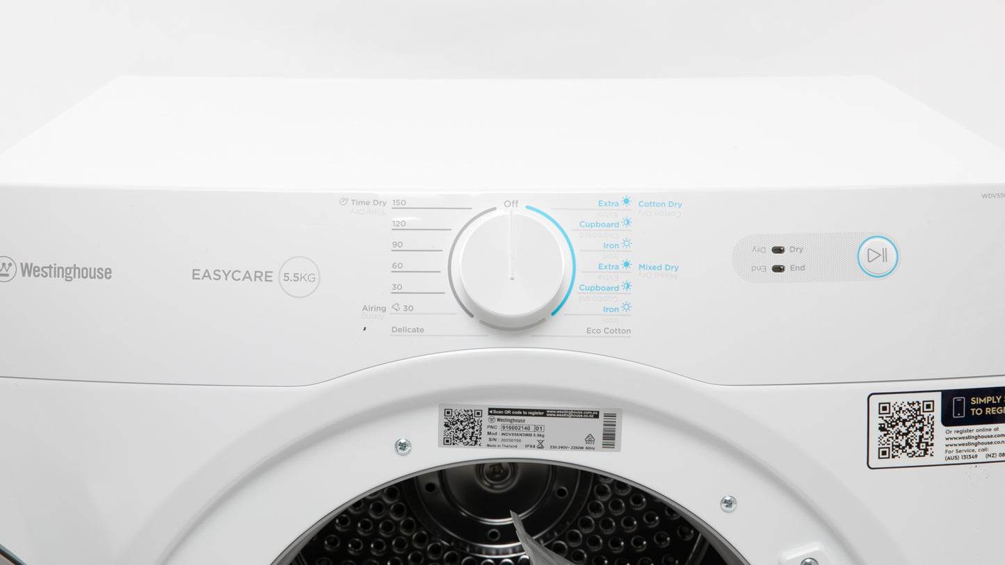 Westinghouse 5.5Kg Vented Dryer