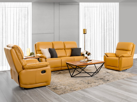 York 3RR+R+R Lounge Suite - Mustard