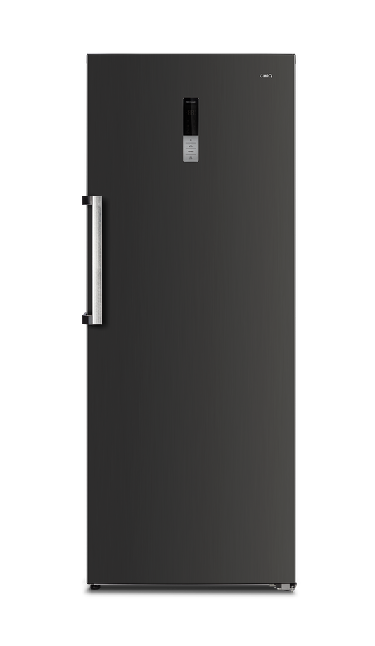 CHiQ 380L Hybrid Upright Freezer CSH379NBS Black Stainless Steel