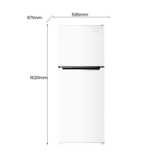 CHiQ 297L Inverter Frost Free Top Mount Fridge CTM297NW