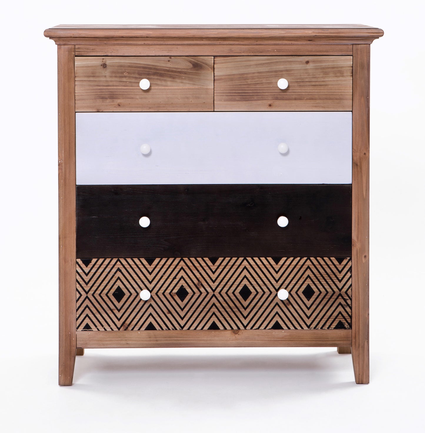 Cleo Chest Teak/Multi, Tallboy, Adelaide Furniture and Electrical, Adelaide Furniture and Electrical