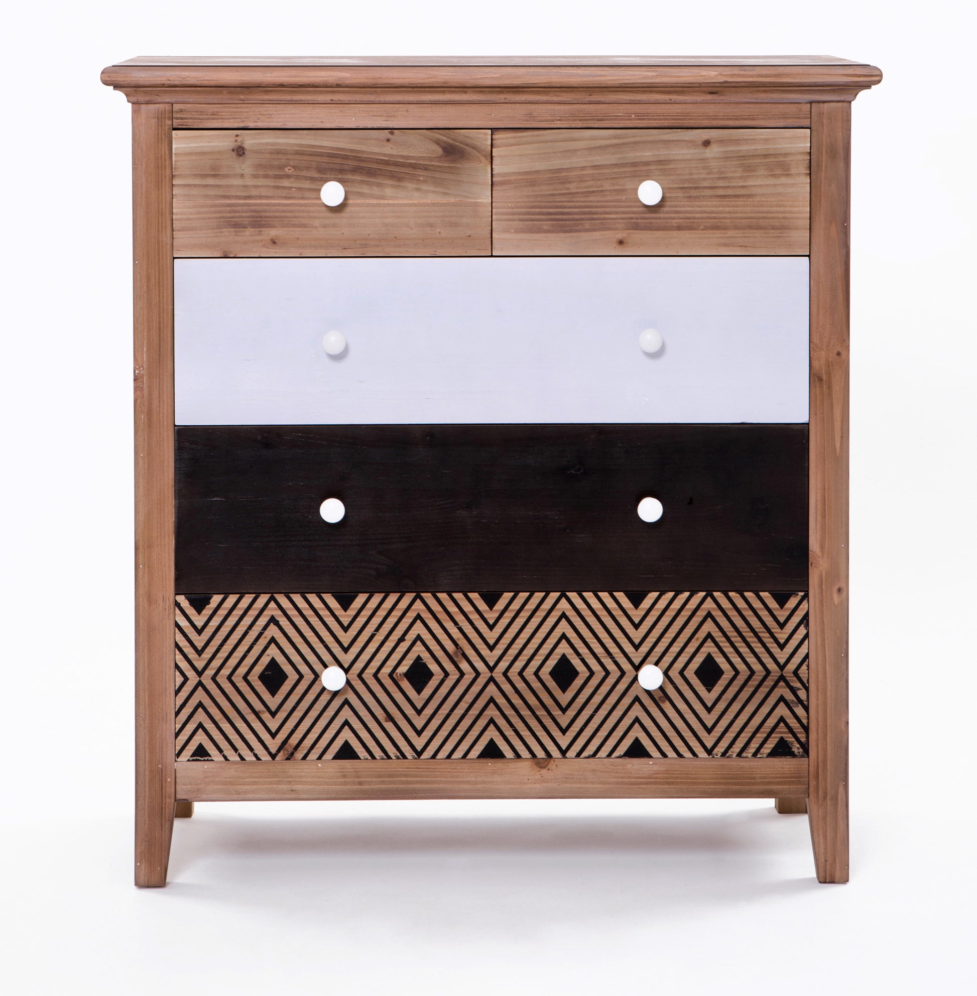 Cleo Chest Teak/Multi, Tallboy, Adelaide Furniture and Electrical, Adelaide Furniture and Electrical