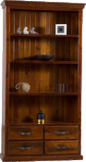 Fitzroy Bookcase with 4 Drawers, Bookcase, Fitzroy, Adelaide Furniture and Electrical