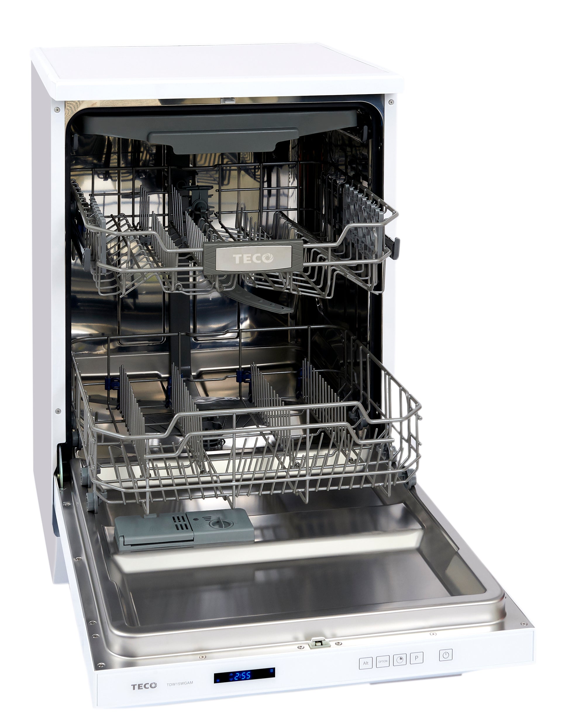 15 place setting white glass door dishwasher, DishWasher, Teco, Adelaide Furniture and Electrical