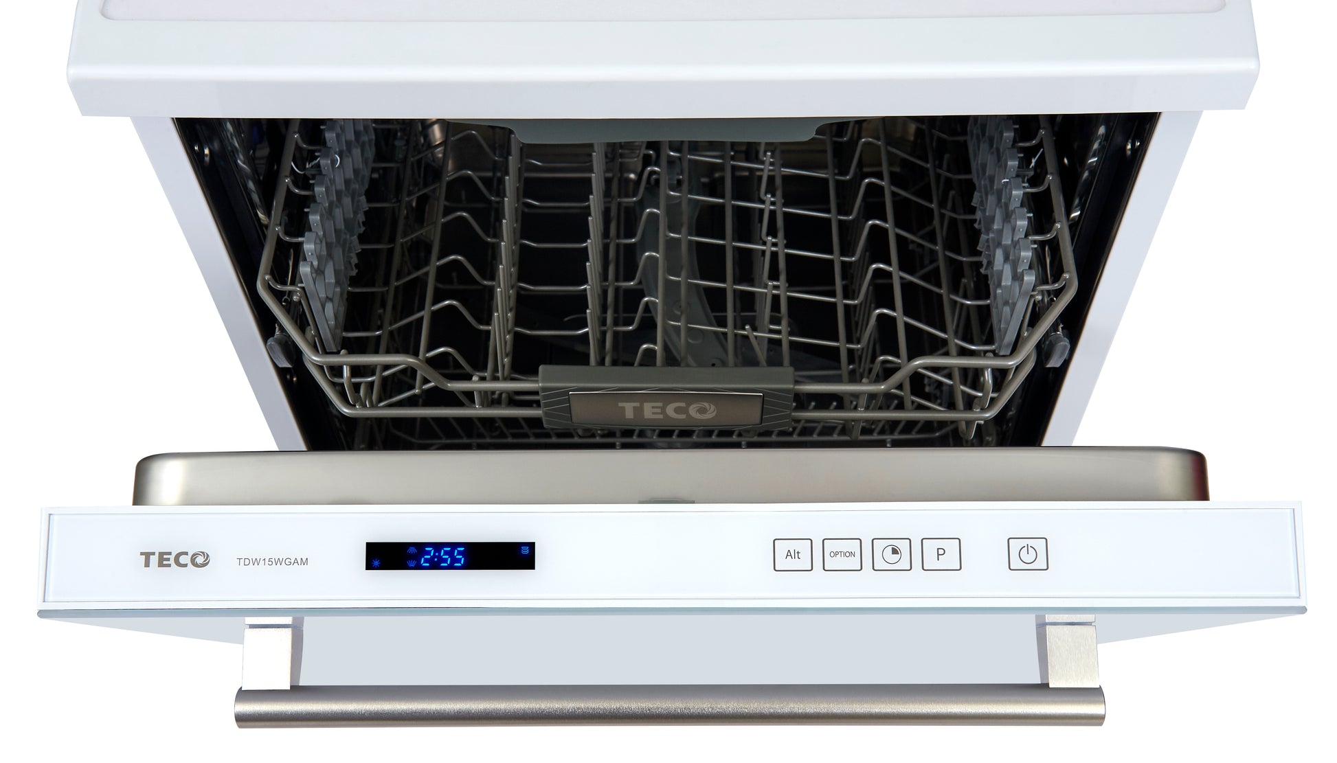 15 place setting white glass door dishwasher, DishWasher, Teco, Adelaide Furniture and Electrical