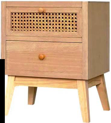 Cairns 2 Drawer Bedside
