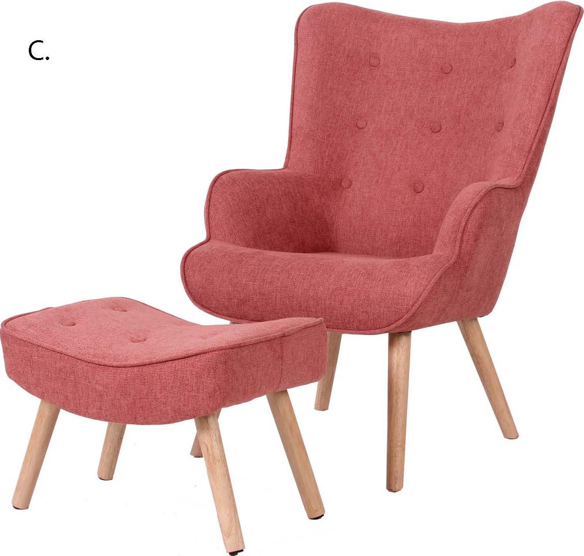Jacob Occasional Chair and Ottoman