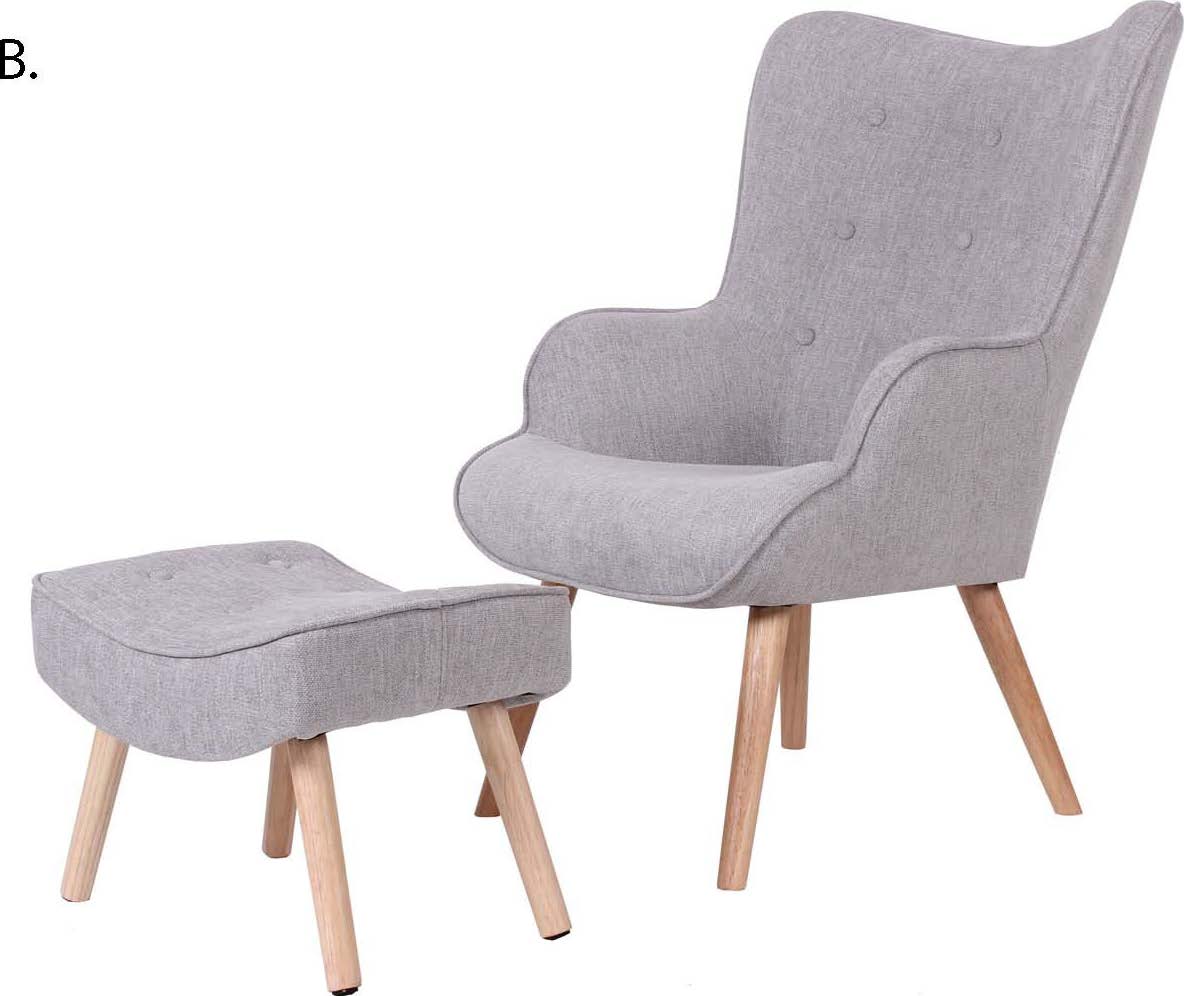 Jacob Occasional Chair and Ottoman