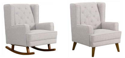 Rita Fabric Convertible Rocking Chair